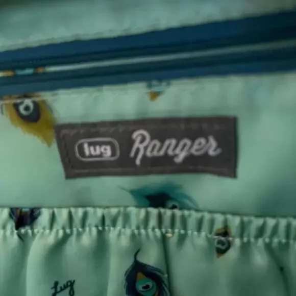 Lug Crossbody Ranger Crossbody Bag with Peacock Feather Print - Picture 7 of 11